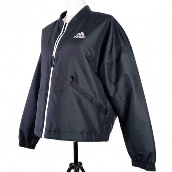 Adidas Back to Sport Light Insulated Zip Up Jacket Women's Chunky Three Stripe L - Picture 5 of 10
